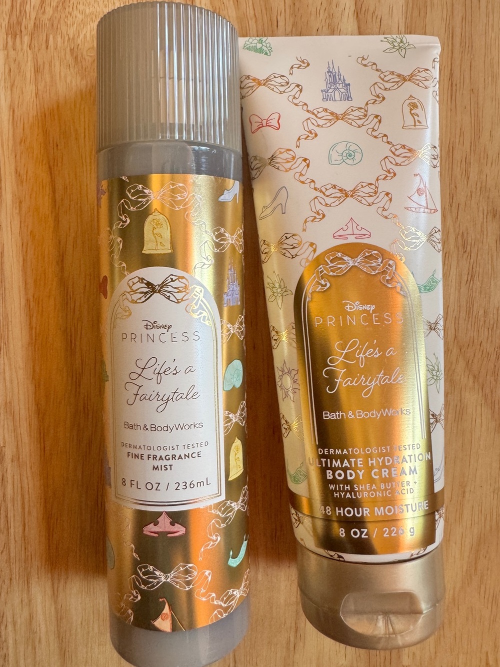 Bath & Body Works Disney Princess Life's a Fairytale Gold & White Bath Set